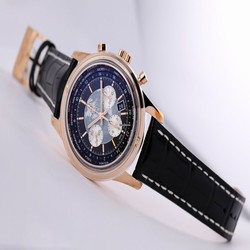 Breitling Transocean Chronograph Unitime Mens watch Unisex Automatic Rose gold RB0510U4 BB63