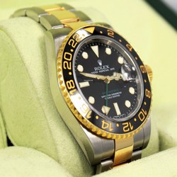 Rolex GMT-Master II Mens watch Unisex Gold Steel Automatic 116713 LN