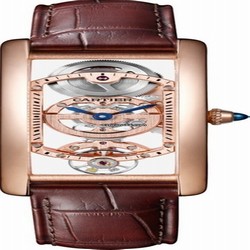 Cartier Tank Mens watch Unisex Manual winding Rose gold WHTA0008