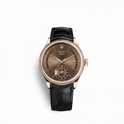 Rolex Cellini Dual Time Mens watch Unisex Rose gold Automatic 505250016