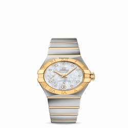 Omega Constellation Petite Seconde Womens watch Automatic Gold Steel 127.20.27.20.55.002