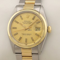 Rolex Datejust 36 Mens watch Unisex Gold Steel Automatic 16003