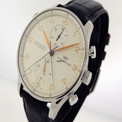IWC Portuguese Chronograph Mens watch Unisex Manual winding Steel IW3712-02