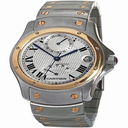 Cartier Santos Mens watch Unisex Automatic Gold Steel W20038R3