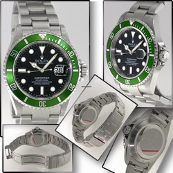 Rolex Submariner Date Mens watch Unisex Steel Automatic 16610LV Fat Four