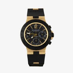 Bulgari Diagono Mens watch Unisex Automatic Yellow gold AC 38 G