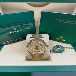 Rolex Sky-Dweller Mens watch Unisex Gold Steel Automatic 326933-0001