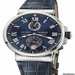 Ulysse Nardin Marine Chronometer Manufacture Mens watch Unisex Automatic Steel 1183-126 43