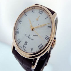 Blancpain Villeret Mens watch Unisex Manual winding Rose gold 6613.3631.55B