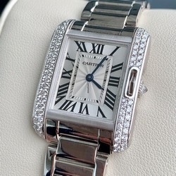 Cartier Tank Anglaise Womens watch Quartz White gold WT100008
