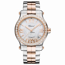 Chopard Happy Sport Womens watch Automatic Gold Steel 278559-6007