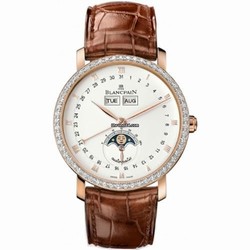Blancpain Villeret Quantieme Complet Mens watch Unisex Automatic Rose gold 6263-2942-55B