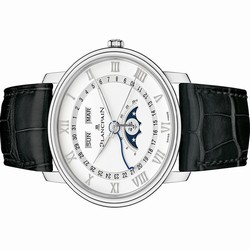 Blancpain Villeret Quantieme Complet Mens watch Unisex Automatic Steel 6654a-1127-55b
