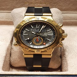 Bulgari Diagono Mens watch Unisex Automatic Yellow gold DP42 G GMT