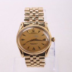 Rolex Oyster Perpetual 34 Mens watch Unisex Yellow gold Automatic 6593