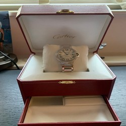 Cartier Ballon Bleu 36mm Womens watch Automatic White gold WJBB0008