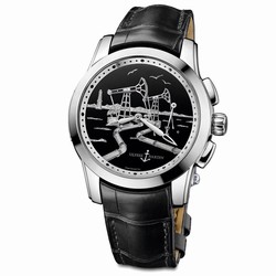 Ulysse Nardin Hourstriker Mens watch Unisex Automatic Platinum 6109-131 E2-OIL
