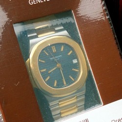 Patek Philippe Nautilus Mens watch Unisex Automatic Gold Steel 3800 1 Nautilus B&P G1belin Full Set Sofort