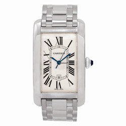 Cartier Tank Americaine Mens watch Unisex Automatic White gold W2605511