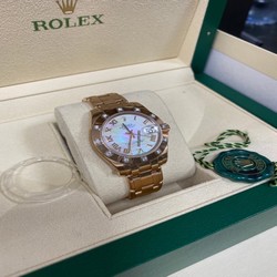 Rolex Lady-Datejust Pearlmaster Womens watch Rose gold Automatic 81315