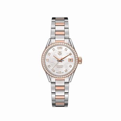 TAG Heuer Carrera Lady Womens watch Automatic Gold Steel WAR2453.BD0777