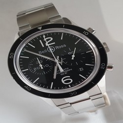 Bell & Ross BR V1 Mens watch Unisex Automatic Steel BRV126-BL-BE SST