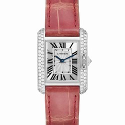 Cartier Tank Anglaise Womens watch Quartz White gold WT100015