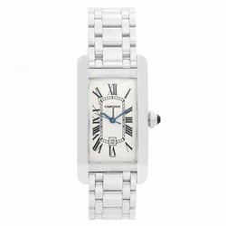 Cartier Tank Americaine Mens watch Unisex Automatic White gold W26036L1 1726