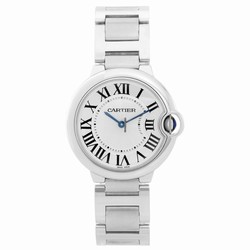 Cartier Ballon Bleu 36mm Mens watch Unisex Quartz Steel W69011Z4 3005