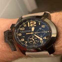 Graham Chronofighter Oversize Mens watch Unisex Automatic Steel 2CCAU.B02A.T13N