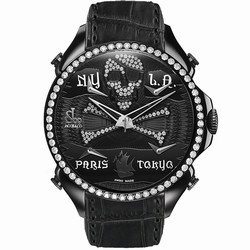 Jacob & Co. Five Time Zone Mens watch Unisex Quartz Steel PZ500.11.RO.NQ.A