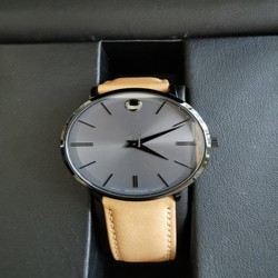 Movado Mens watch Unisex Quartz Steel 607378