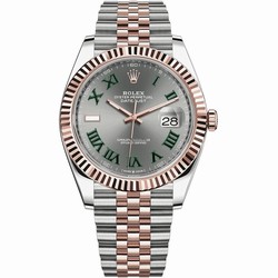 Rolex Datejust 41 Mens watch Unisex Gold Steel Automatic 126331-0016