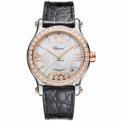 Chopard Happy Sport Womens watch Automatic Gold Steel 278559-6006