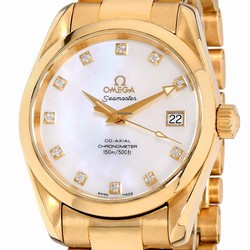Omega Seamaster Aqua Terra Mens watch Unisex Automatic Yellow gold 2104.75.00