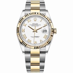 Rolex Datejust 36 Womens watch Gold Steel Automatic 126233-0030