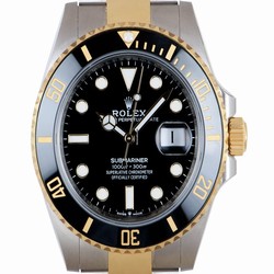 Rolex Submariner Date Mens watch Unisex Gold Steel Automatic 126613LN