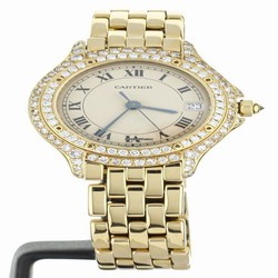 Cartier Cougar Mens watch Unisex Quartz Yellow gold 887907