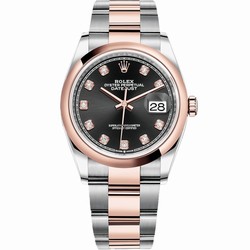 Rolex Datejust 36 Mens watch Unisex Gold Steel Automatic 126201-0020