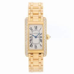 Cartier Tank Americaine Womens watch Quartz Yellow gold WB7012K2
