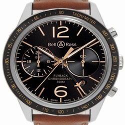 Bell & Ross BR V1 Mens watch Unisex Automatic Steel BRV126-FLY-GMT SCA