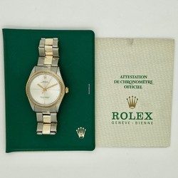 Rolex Oyster Perpetual 34 Mens watch Unisex Gold Steel Automatic 1038