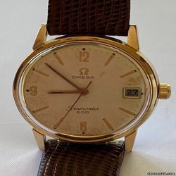 Omega Seamaster Mens watch Unisex Manual winding Gold Steel 136.012