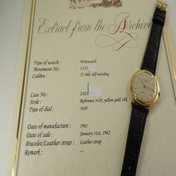 Patek Philippe Calatrava Mens watch Unisex Automatic Yellow gold 3429