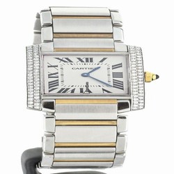 Cartier Tank Francaise Womens watch Quartz Gold Steel W2TA0003 2301