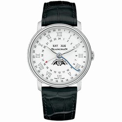 Blancpain Villeret Quantieme Complet Mens watch Unisex Automatic Steel 6676-1127-55B