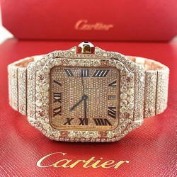 Cartier Santos Mens watch Unisex Automatic Rose gold WGSA0009