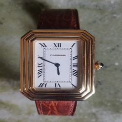Cartier Mens watch Unisex Manual winding Yellow gold 78096