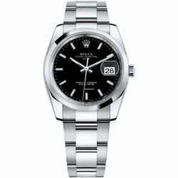 Rolex Oyster Perpetual Date Mens watch Unisex Steel Automatic 115200-0004