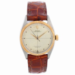 Rolex Oyster Perpetual 34 Mens watch Unisex Gold Steel 6582